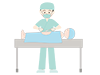 During surgery | Teacher-Medical care | Nursing care / welfare | Free illustration