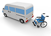 Welfare vehicle ｜ Car chair ｜ Taxi ――Free illustration material ――Medical care ｜ Nursing care ｜ Hospital ｜ Person