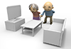 Housing / Elderly / Grandpa --Free Illustration Material --Medical Care | Nursing Care | Hospital | People
