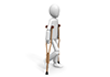 Patient / Crutch / Assistance --Free Illustration Material --Medical Care | Nursing Care | Hospital | Person