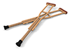 Crutches | Nursing care products | Auxiliary --Free illustration material --Medical care | Nursing care | Hospital | People