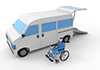 Nursing taxi / wheelchair / movement --Free illustration material --Medical | Nursing | Hospital | Person