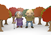 Smile / Elderly / Autumn --Free Illustration Material --Medical Care | Nursing Care | Hospital | People