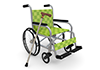 Wand ｜ Wheelchair ｜ Green --Free Illustration Material --Medical Care ｜ Nursing Care ｜ Hospital ｜ People