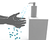 Sterilization | Hand washing | Disinfection --Free illustration material --Medical care | Nursing care | Hospital | People