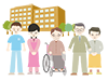 Elderly Housing with Care | Nursing Care Facilities-Medical Care | Nursing Care / Welfare | Free Illustrations