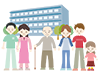 Nursing care facility ｜ Nursing ｜ Staff --Medical care ｜ Nursing care / welfare ｜ Free illustration