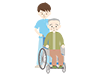 Wheelchair ｜ Grandfather ｜ Nurse --Medical ｜ Nursing / Welfare ｜ Free Illustration