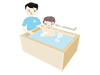 Take a bath at a nursing facility ｜ Caregiver ――Medical care ｜ Nursing care / welfare ｜ Free illustration