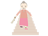 Elderly / Handrail / Stairs ｜ Remodeling --Medical ｜ Nursing / Welfare ｜ Free Illustration