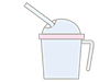 Straw cup / with straw --Medical | Nursing / Welfare | Free illustration