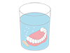Dentures / Cleaning | Cups-Medical Care | Nursing Care / Welfare | Free Illustrations