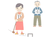 Gateball / Old man ｜ Move your body ――Medical care ｜ Nursing care / welfare ｜ Free illustration