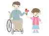 Presents from grandmothers and grandchildren ｜ Flowers ｜ Girls ――Medical care ｜ Nursing care / welfare ｜ Free illustrations