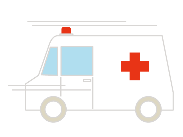 救急車 | 緊急 | 出動 - 医療/病院/人物/写真/クリップアート/フリー素材/介護/福祉