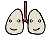 Lungs | Internal organs | Body-Medical care | Nursing care / welfare | Free illustrations