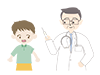 Teacher | Patient | Girl | I hate injections --Medical care | Nursing care / welfare | Free illustrations