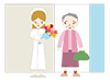 Discharge | Celebration | Bouquet | Nurse | Grandmother-Medical | Nursing / Welfare |