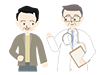 Doctor | Male | Interview | Medical Examination-Medical Care | Nursing Care / Welfare | Free Illustrations