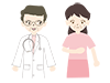 Unwell Woman | Doctor | Consultation | Stomach-Medical Care | Nursing Care / Welfare | Free Illustrations