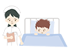 Smile | Boys | Hospitalization | Nurses-Medical Care | Nursing Care / Welfare | Free Illustrations