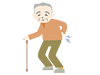 Grandpa | Backache | Wand-Medical Care | Nursing Care / Welfare | Free Illustrations