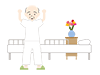 Grandfather | Get well | Recover-Medical care | Nursing care / welfare | Free illustrations