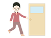 Going to the bathroom | Women-Medical care | Nursing care / welfare | Free illustrations