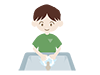 Boy washing hands properly | Virus prevention --Medical care | Nursing care / welfare | Free illustrations