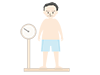 Metabolic | Men | Middle-aged fat | Weighing --Medical | Nursing / Welfare | Free Illustrations